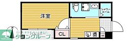 グレイス 1Kの間取図画像