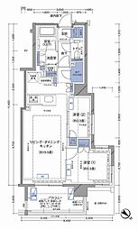 ラティエラ横濱大通り公園 2LDKの間取図画像