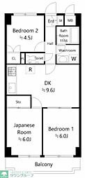 スカイパレス東戸塚 3DKの間取図画像
