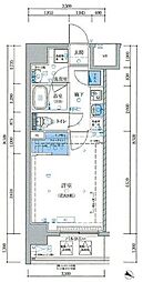 VERXEED横濱大通り公園 1Kの間取図画像