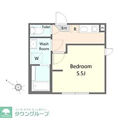 SHOKENVilla横浜港南中央 1Kの間取図画像