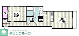 (仮称)中原4丁目メゾン 1LDKの間取図画像