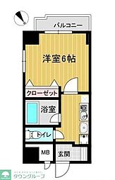 K・Iサウスガーデン 1DKの間取図画像
