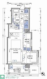 ラティエラ横濱大通り公園 2LDKの間取図画像