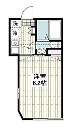 エフプレスト磯子区磯子 1Kの間取図画像