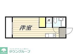 メゾンドフレシール ワンルームの間取図画像