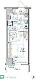 ブライズ吉野町 1Kの間取図画像