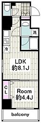 LIVCITY横濱関内弐番館 1LDKの間取図画像