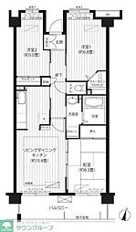 コーポレート東戸塚 3LDKの間取図画像