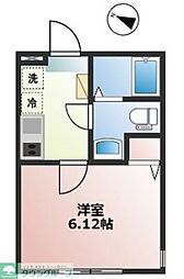 ラグーザ港南 1Kの間取図画像