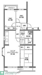シーブリーズ金沢1号棟 3LDKの間取図画像