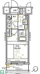 RELUXIAGRANDE横濱吉野町 1Kの間取図画像