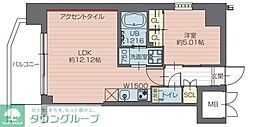 プレジオ川口ASIAN 1LDKの間取図画像
