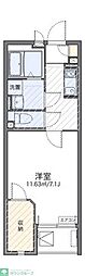 レオネクストセレーノ 1Kの間取図画像