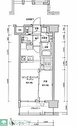 サンクレイドル川口並木 1LDKの間取図画像