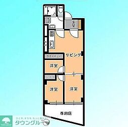 西川口ファミリーマンション 3LDKの間取図画像