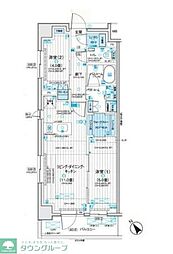 デュオステージ浦和岸町 2LDKの間取図画像