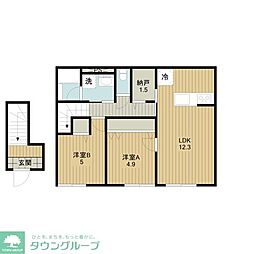 仮称南区松本2丁目計画 2LDKの間取図画像