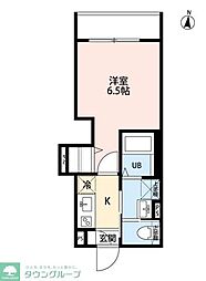 Caminoalta蕨 1Kの間取図画像
