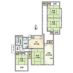 JR青梅線 青梅駅 徒歩18分の賃貸一戸建て 5DKの間取り
