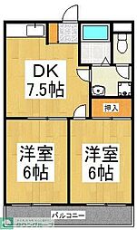 間取図画像 2DK