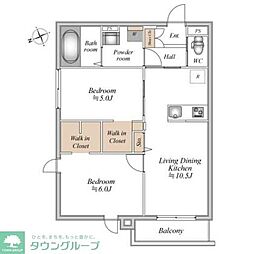 間取図画像 2LDK