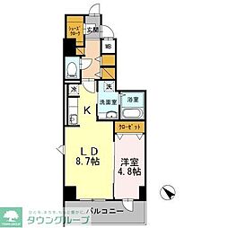 YamazakiSekiyuBLD 1LDKの間取図画像