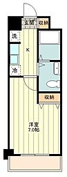 ラサンテ立川 1Kの間取図画像