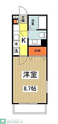 サァラ多摩平 1Kの間取図画像