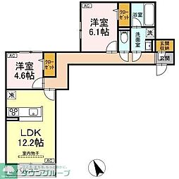 Auspicious House 2LDKの間取図画像