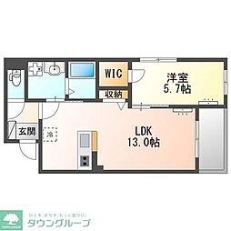 サンジュ(Sanju) 1LDKの間取図画像