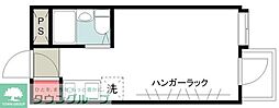 サンダーソンレジデンス2 ワンルームの間取図画像