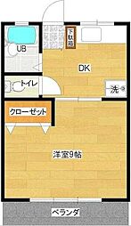 ファミリーコーポ 1DKの間取図画像