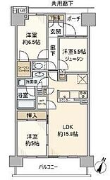 シティテラス昭島 3LDKの間取図画像