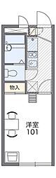 レオパレスリヴェール 1Kの間取図画像