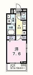 エポック 1Kの間取図画像