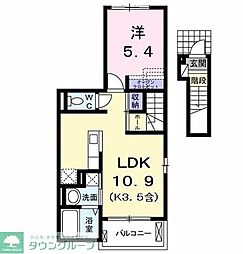セントラルホームズ立川2 1LDKの間取図画像