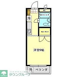 リバーサイド三田2 ワンルームの間取図画像