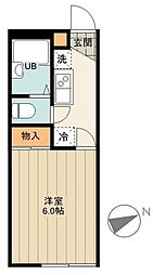レオパレスいずみ 1Kの間取図画像