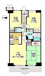間取図画像 3LDK