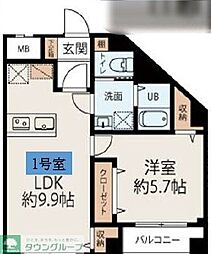 間取図画像 1LDK