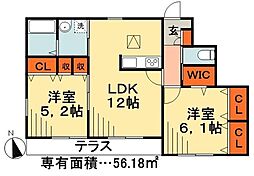 間取図画像 2LDK