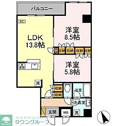 間取図画像 2LDK