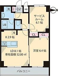 インペリアルパーク1 1SLDKの間取図画像