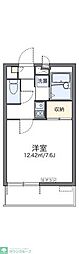 レオパレスレスト 1Kの間取図画像