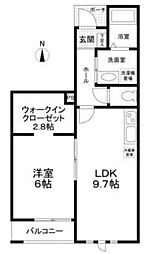 LANAIHOUSENOAH 1LDKの間取図画像
