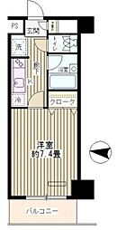 グランパァレ1 1Kの間取図画像
