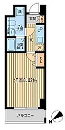 HF葛西レジデンス 1Kの間取図画像