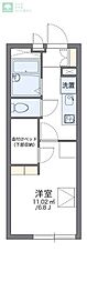 レオパレスヴィラハヅキ 1Kの間取図画像