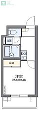 レオパレスオゥル 1Kの間取図画像